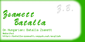 zsanett batalla business card